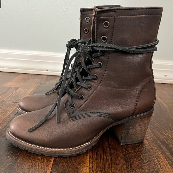 FREEBIRD by Steven Cavalier Leather lace up boot - Picture 1 of 8